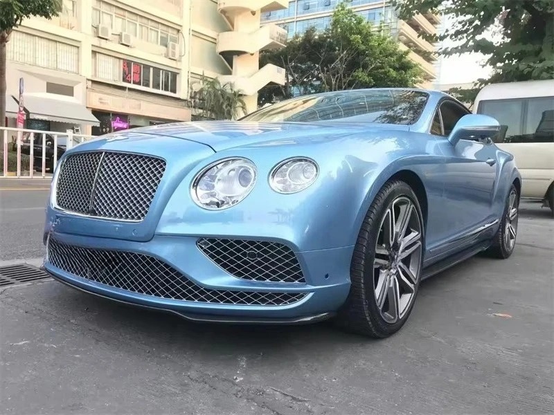 2015-2017 Car Carbon Fiber Front Lip for  Continental GT Upgrade Front Diffuser Lip Body Kit